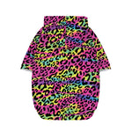 Trippy Psychedelic Leopard Print Dog Zip Up Hoodie