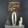 Trippy Psychedelic Leopard Print Drum Lamp Shade