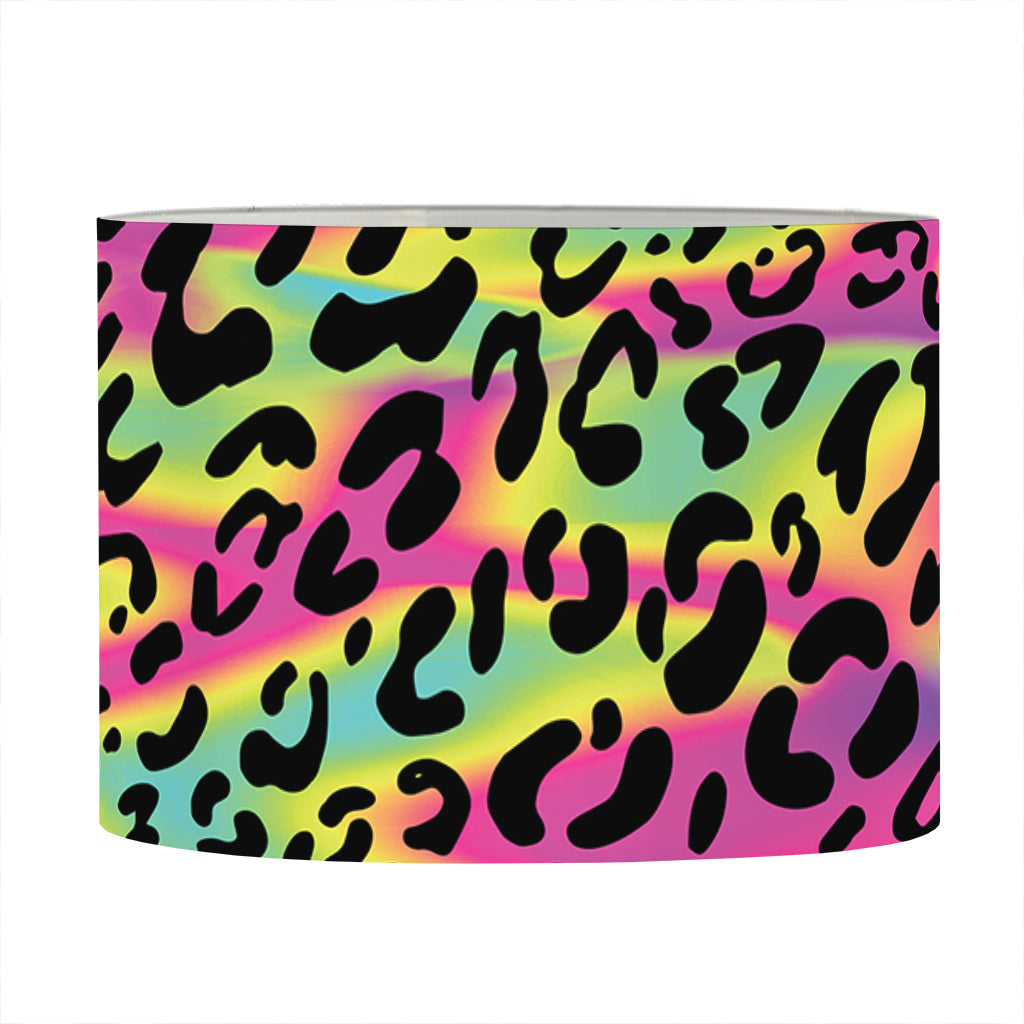 Trippy Psychedelic Leopard Print Drum Lamp Shade