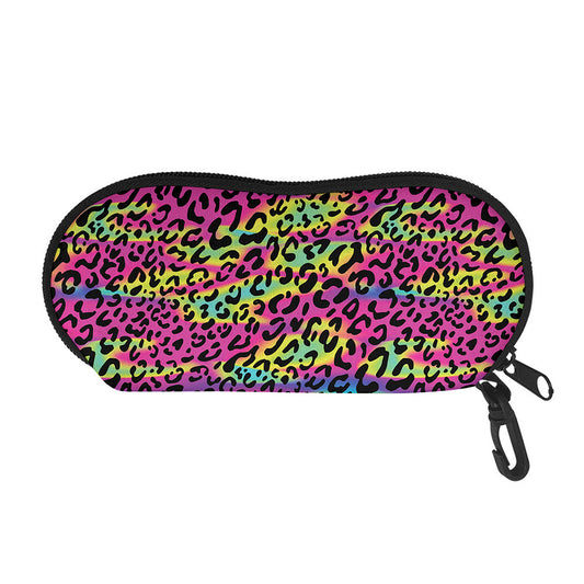 Trippy Psychedelic Leopard Print Glasses Case