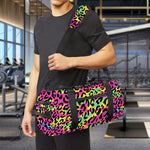 Trippy Psychedelic Leopard Print Gym Bag