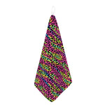 Trippy Psychedelic Leopard Print Hand Towel