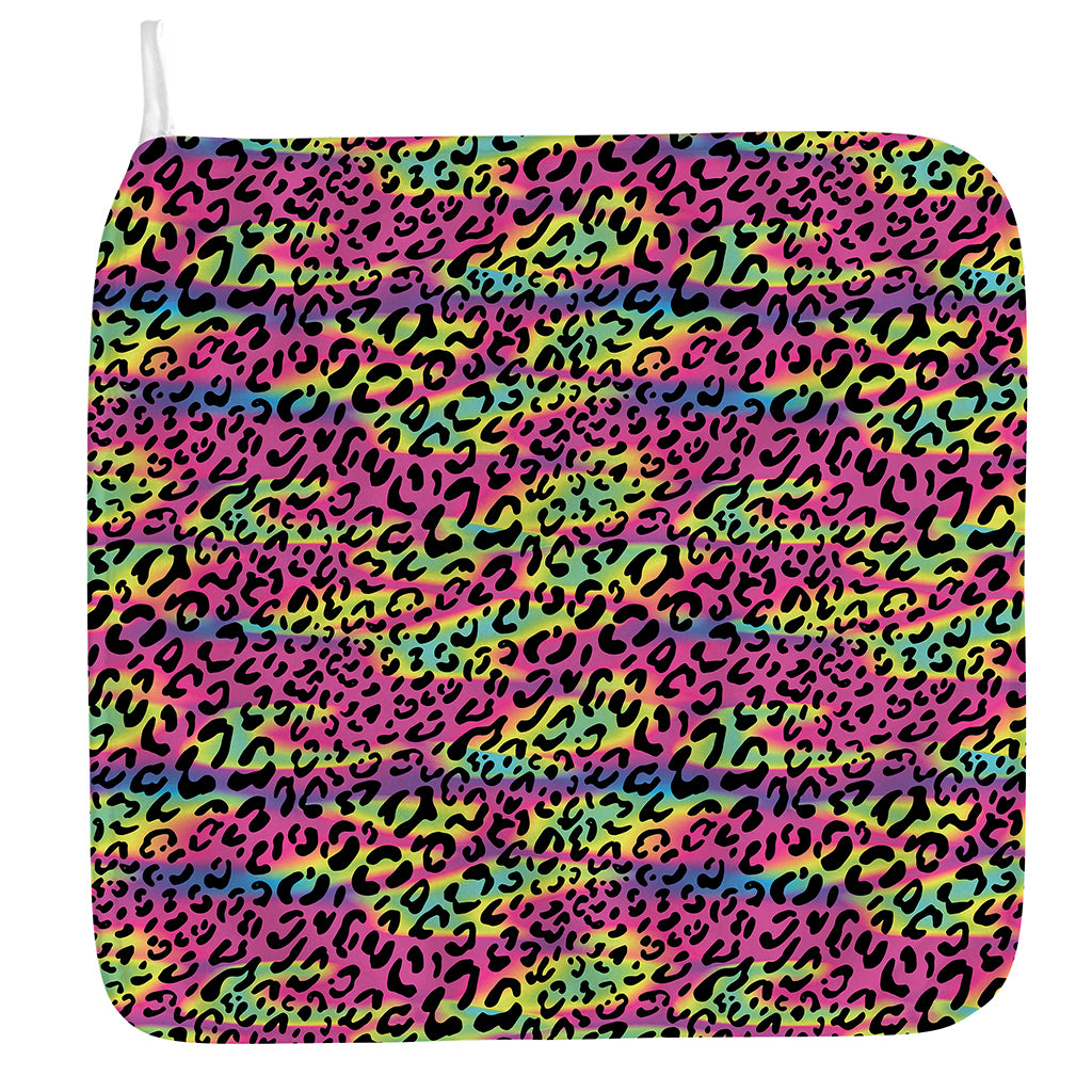 Trippy Psychedelic Leopard Print Hand Towel