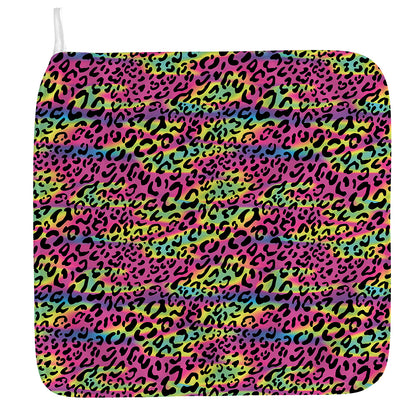 Trippy Psychedelic Leopard Print Hand Towel