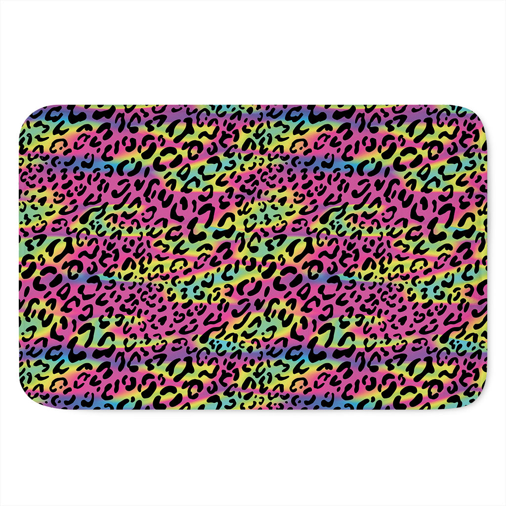 Trippy Psychedelic Leopard Print Indoor Door Mat