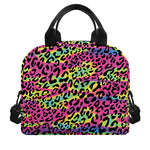 Trippy Psychedelic Leopard Print Insulated Lunch Bag