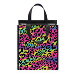 Trippy Psychedelic Leopard Print Insulated Lunch Tote