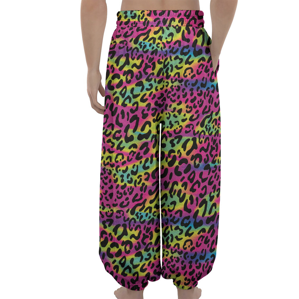 Trippy Psychedelic Leopard Print Lantern Pants