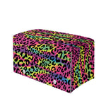 Trippy Psychedelic Leopard Print Leather Tissue Box Cover
