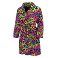 Trippy Psychedelic Leopard Print Men's Bathrobe