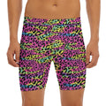 Trippy Psychedelic Leopard Print Men's Long Boxer Briefs