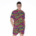 Trippy Psychedelic Leopard Print Men's Romper
