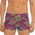 Trippy Psychedelic Leopard Print Men's Short Boxer Briefs
