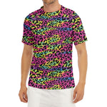 Trippy Psychedelic Leopard Print Men's Short Sleeve Rash Guard