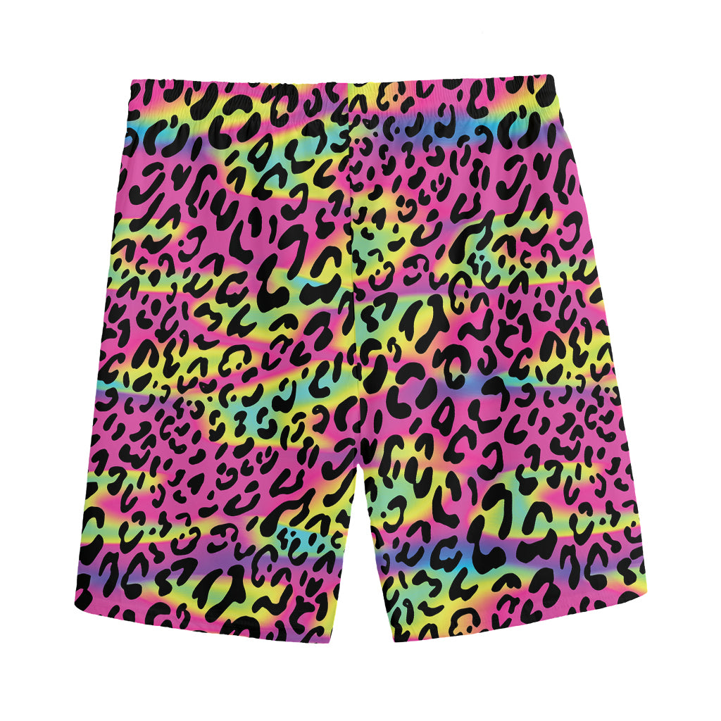 Trippy Psychedelic Leopard Print Men's Sports Shorts