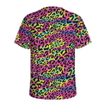 Trippy Psychedelic Leopard Print Men's Sports T-Shirt