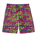 Trippy Psychedelic Leopard Print Men's Swim Trunks