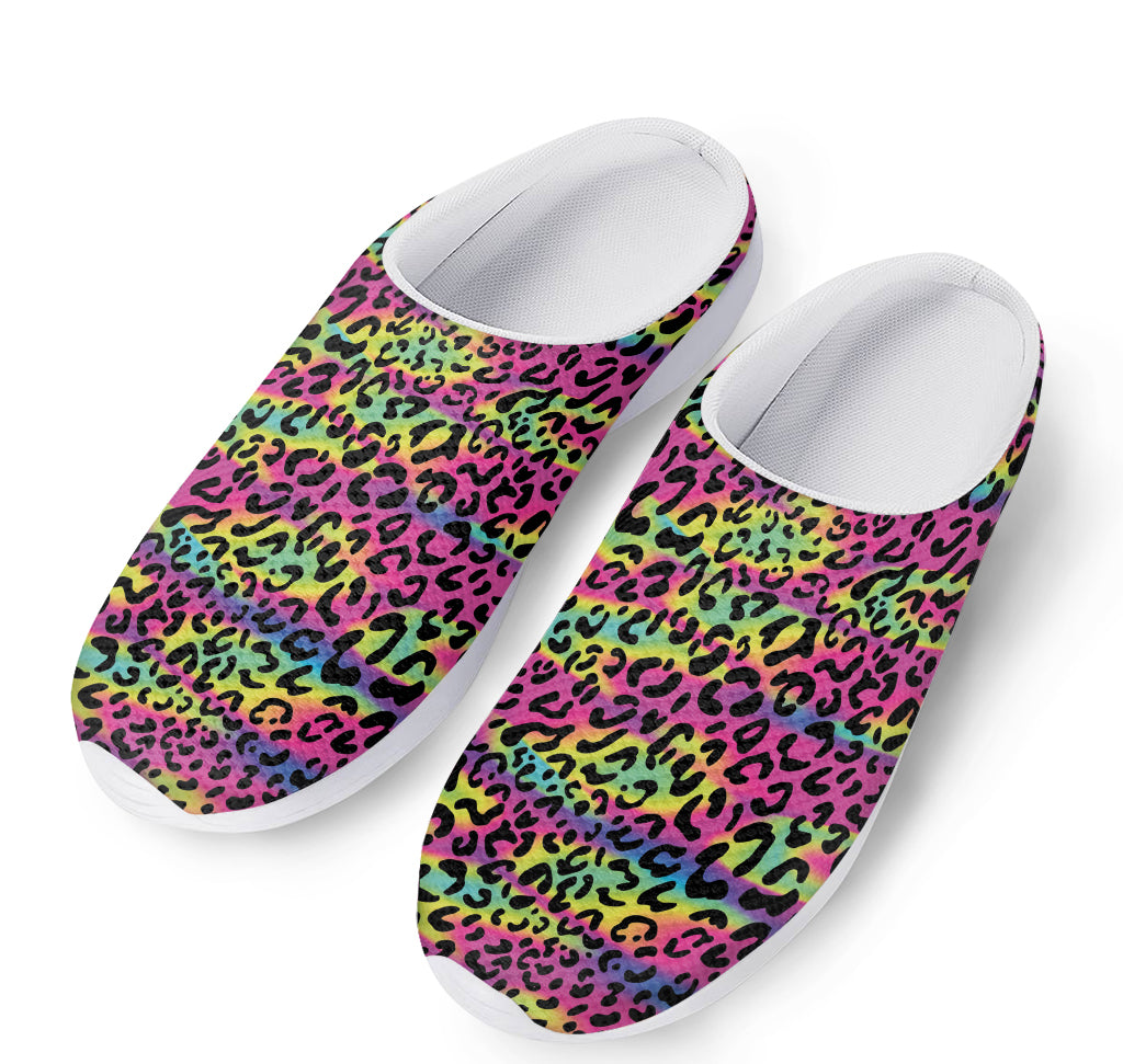Trippy Psychedelic Leopard Print Mesh Casual Shoes