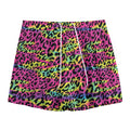 Trippy Psychedelic Leopard Print Mesh Shorts