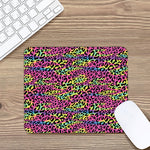 Trippy Psychedelic Leopard Print Mouse Pad