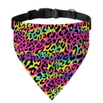 Trippy Psychedelic Leopard Print Over The Collar Dog Bandana