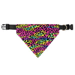 Trippy Psychedelic Leopard Print Over The Collar Dog Bandana