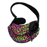 Trippy Psychedelic Leopard Print Pet Sling Carrier