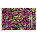 Trippy Psychedelic Leopard Print Placemat