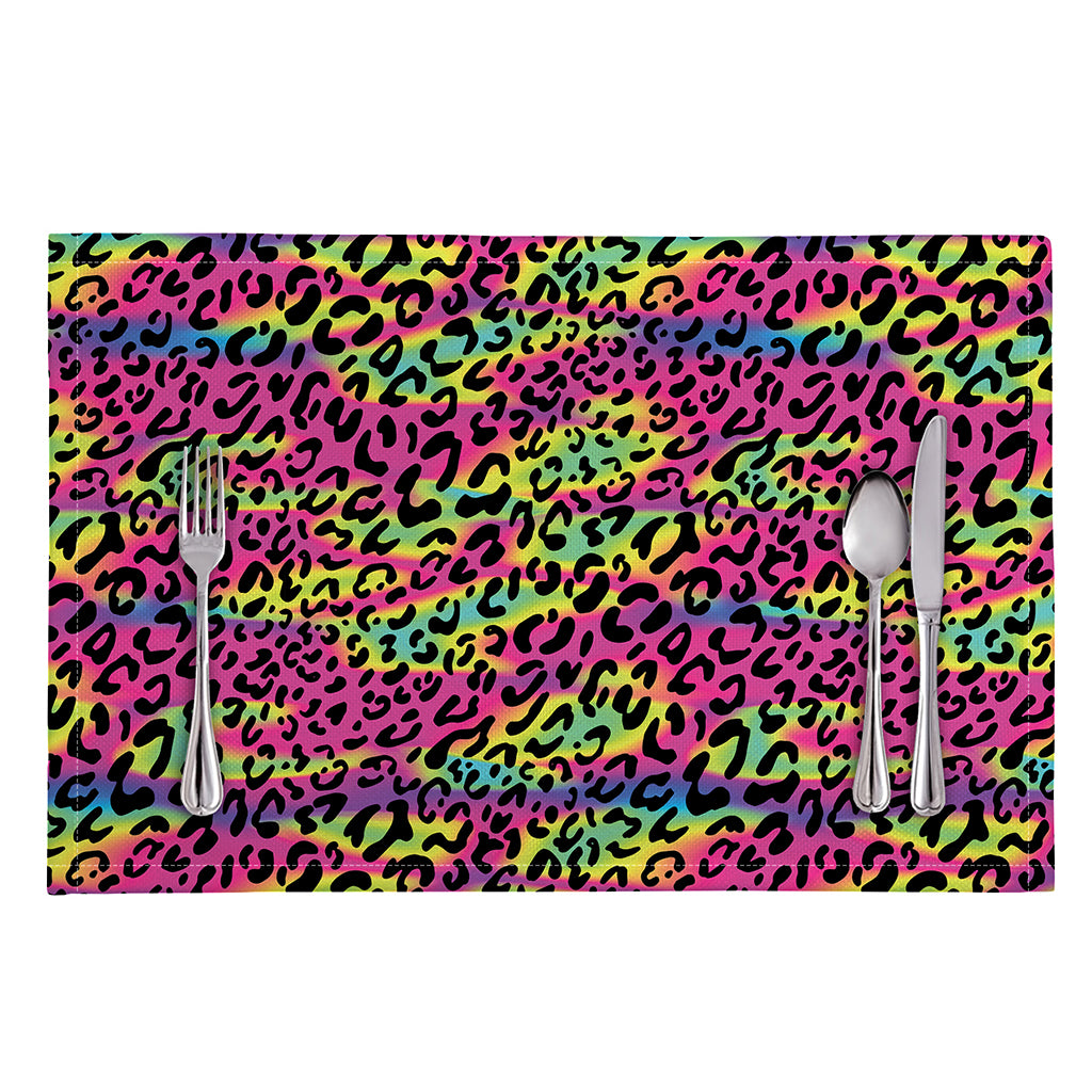 Trippy Psychedelic Leopard Print Placemat
