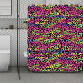Trippy Psychedelic Leopard Print Polyester Shower Curtain