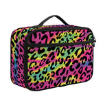 Trippy Psychedelic Leopard Print Portable Lunch Bag