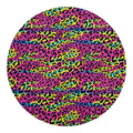 Trippy Psychedelic Leopard Print Round Blanket