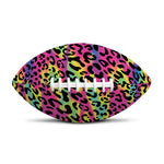 Trippy Psychedelic Leopard Print Rugby Ball