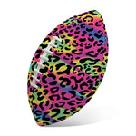 Trippy Psychedelic Leopard Print Rugby Ball