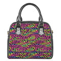 Trippy Psychedelic Leopard Print Shoulder Handbag