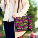 Trippy Psychedelic Leopard Print Shoulder Strap Bible Bag