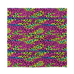Trippy Psychedelic Leopard Print Silk Bandana