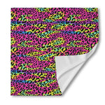 Trippy Psychedelic Leopard Print Silk Bandana