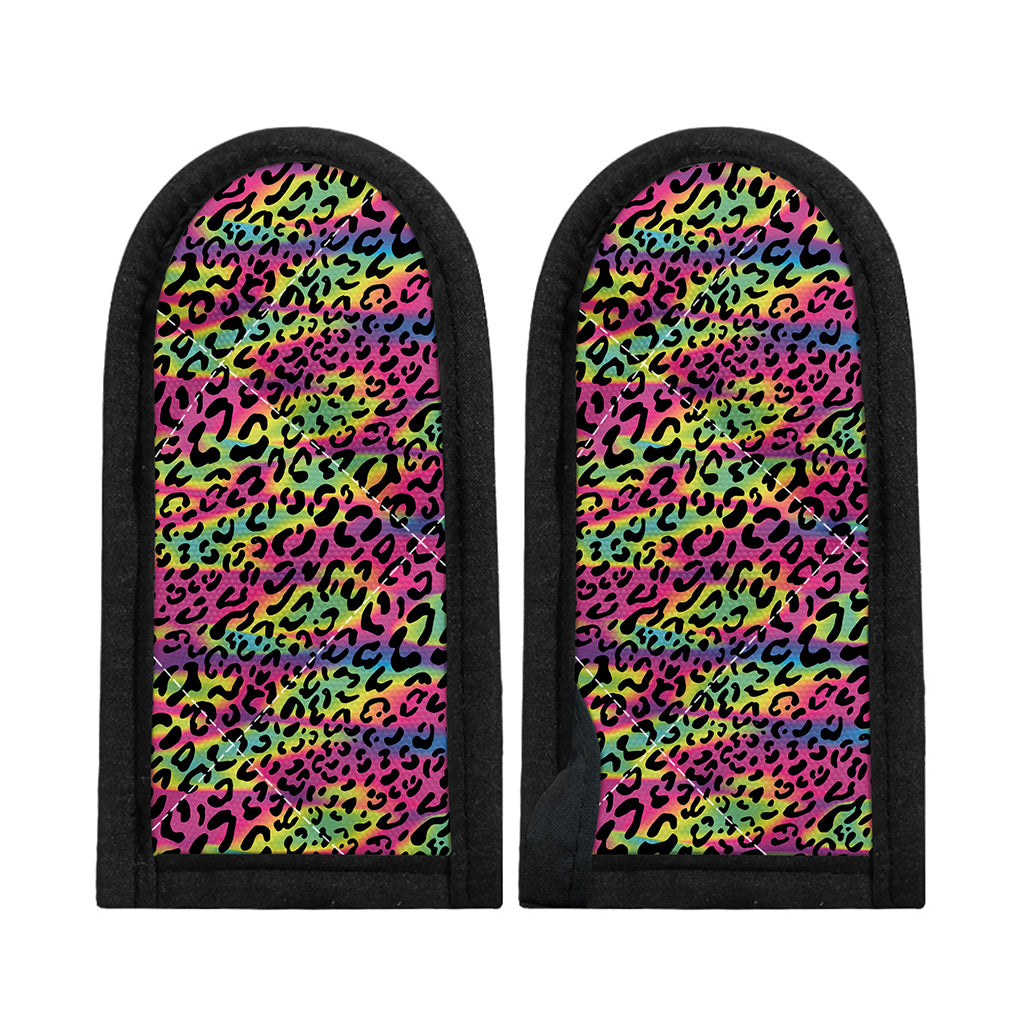 Trippy Psychedelic Leopard Print Skillet Handle Cover