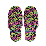 Trippy Psychedelic Leopard Print Slippers