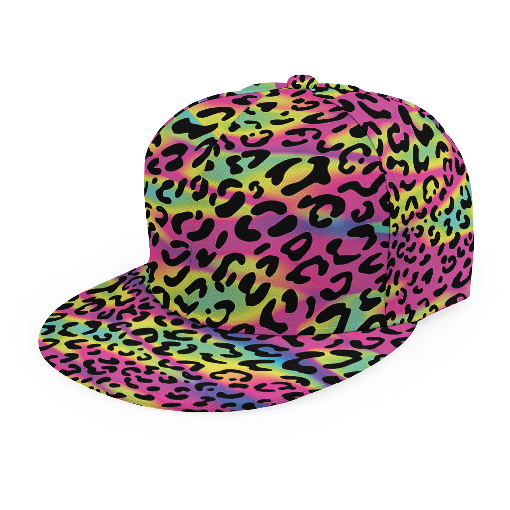 Trippy Psychedelic Leopard Print Snapback Cap