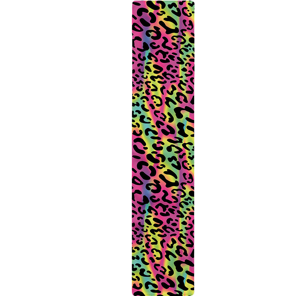 Trippy Psychedelic Leopard Print Table Runner