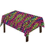 Trippy Psychedelic Leopard Print Tablecloth