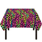 Trippy Psychedelic Leopard Print Tablecloth