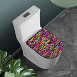 Trippy Psychedelic Leopard Print Toilet Lid Cover