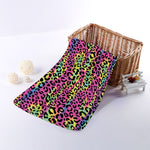 Trippy Psychedelic Leopard Print Towel