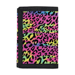 Trippy Psychedelic Leopard Print Trifold Wallet