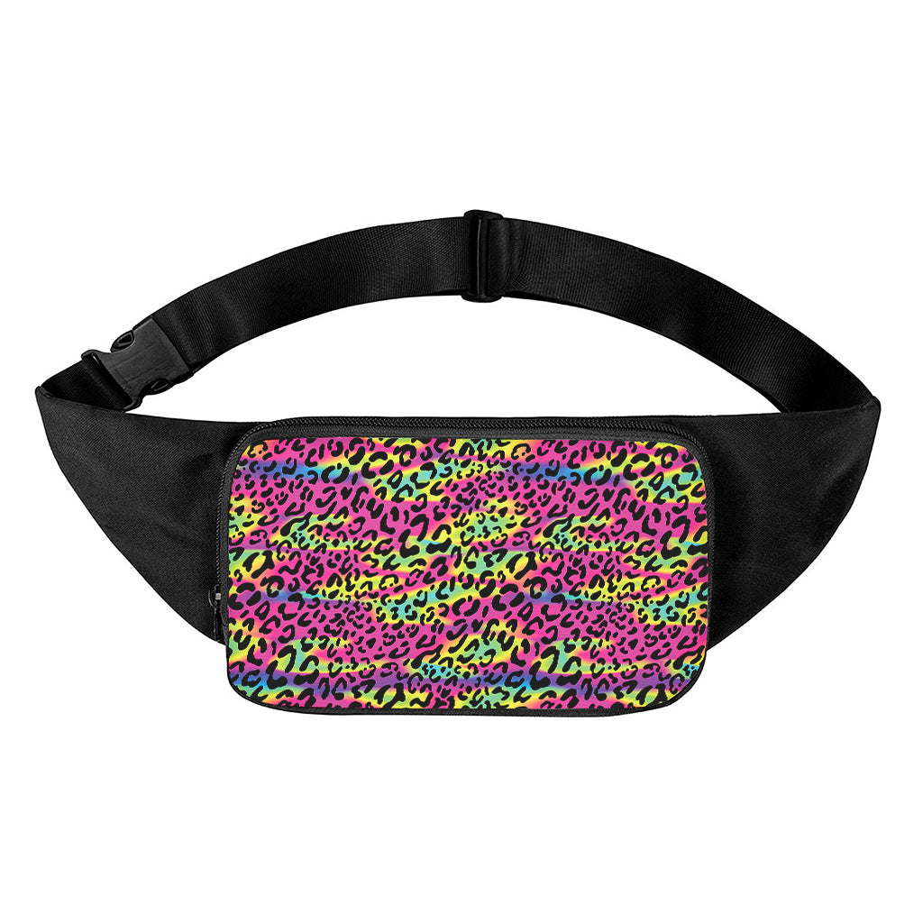 Trippy Psychedelic Leopard Print Waist Bag