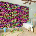 Trippy Psychedelic Leopard Print Wall Sticker