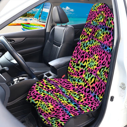 Trippy Psychedelic Leopard Print Waterproof Car Seat Cover